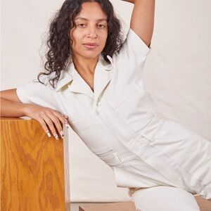 Big Bud Press Cream Utility Jumpsuit